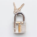 9piece Pick Lock Tool Locksmith Tool Door Lock Lock Picks With Transparent Padlock - LOCKPICKWEB