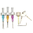3Pcs 6/6.5/7mm Cross Lock with CrosS-shaped Transparent Practice Padlock Lock Pick Tools - LOCKPICKWEB