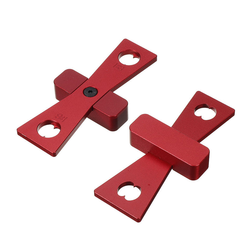 2pcs Aluminum Alloy Dovetail Marker Set Dovetail Marking Jig Featuring 1:5 1:6 1:7 and 1:8 Slopes Woodworking Tool