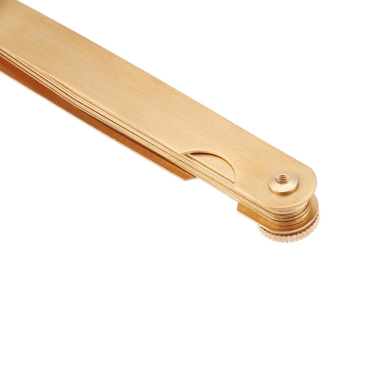 Drillpro 13 Copper Blade Feeler Metric Gauge 0.05 to 1.0mm Spark Plug Measure Gap Tool