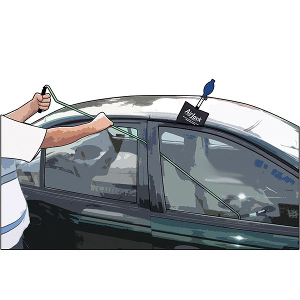 8pcs Car Lockout Kit Locksmith Supplies Car Door Open Hook Tool For Car Door Tool with 1pcs Klom Pump Wedge 5