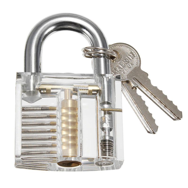 26Pcs Padlock Locksmith Training Starter Practice Kit Lock Unlocking Pick Tool 3