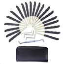 Goso 24pcs Titanium-Plated Tool Kit with Mini Credit Card Tool Practice Set+ Transparent Locks Picking Kit Locksmith