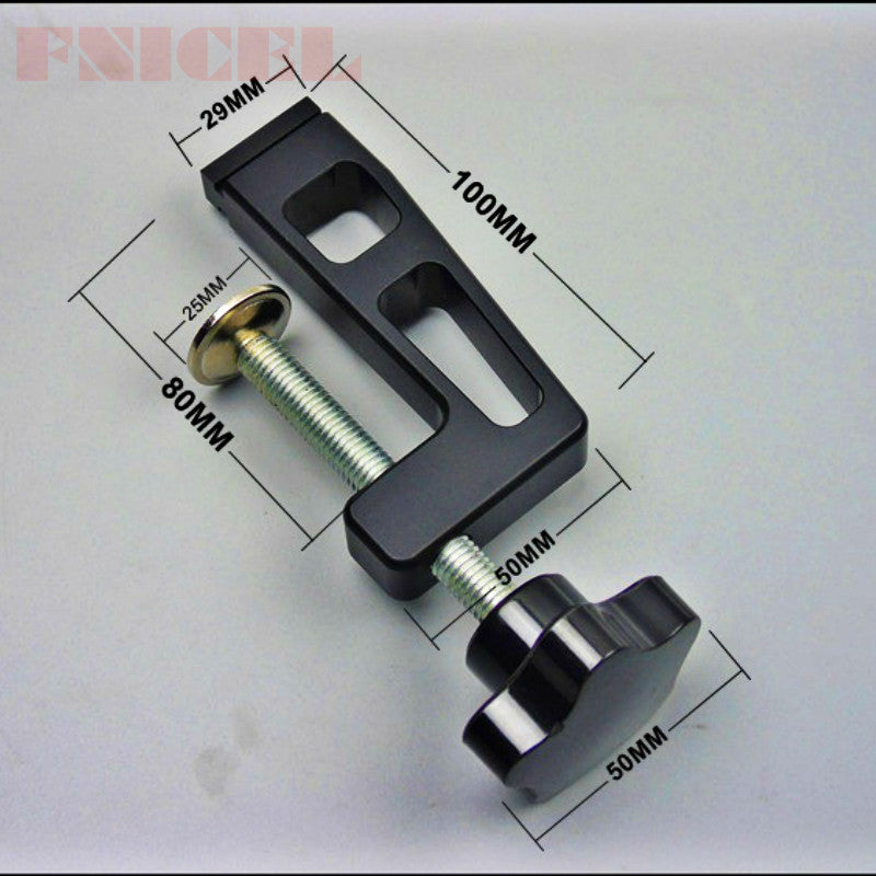 2Pcs/set Woodworking Special Fixing Clips G Clamp for Wood Working Fence and 75 Type T Track Slot Thickest Clips 65MM