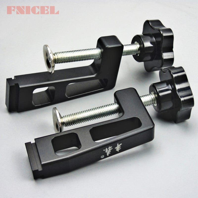2Pcs/set Woodworking Special Fixing Clips G Clamp for Wood Working Fence and 75 Type T Track Slot Thickest Clips 65MM