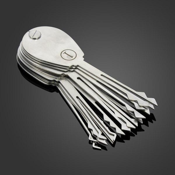 20psc Foldable Car Lock Opener Double Sided Lock Pick Set Locksmith Tools - LOCKPICKWEB