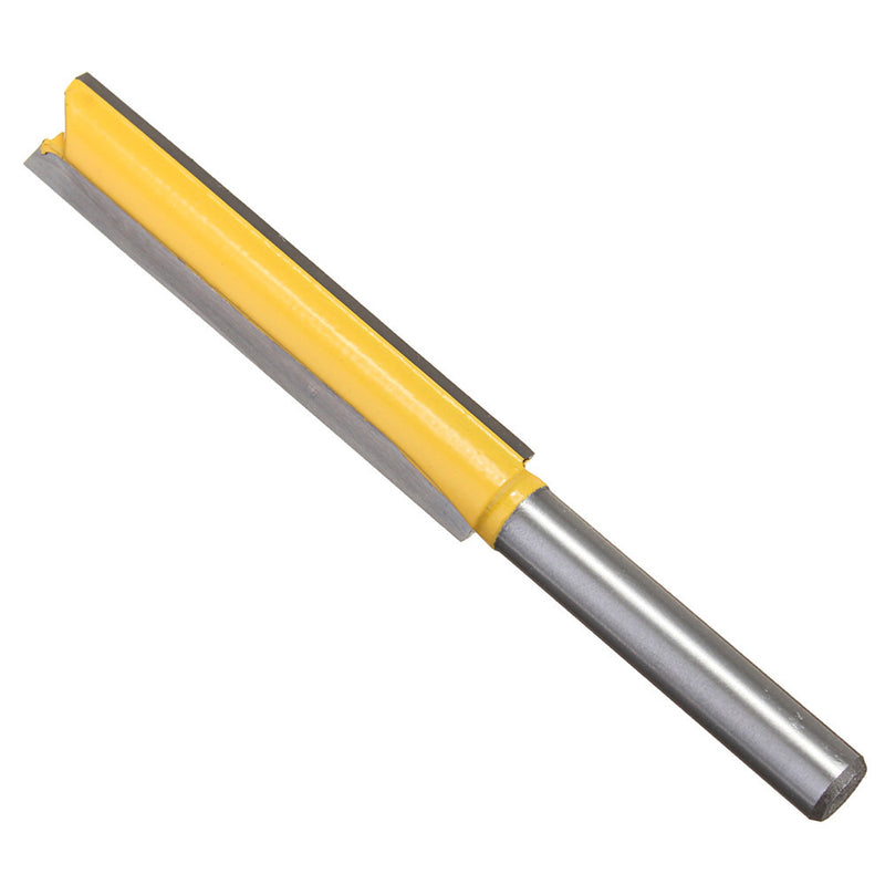 Drillpro 1/4 Inch Shank Extra Long Straight Router Bit Trimming Blade