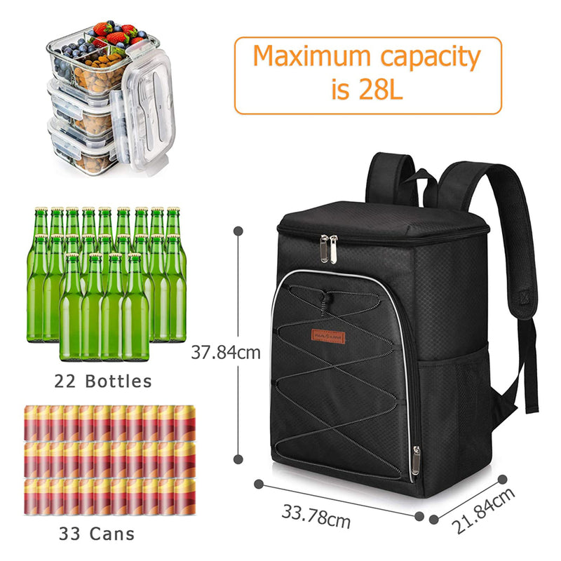 NASUM 28L Insulated Cooler Backpack Bag Leakproof Lightweight for Picnic Hiking Campin