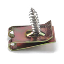 300Pcs Bronze Tone Spring Metal Clip Auto Fastener Clips Iron Nuts Car Door Panel Spire Screw Base U-Type Clips