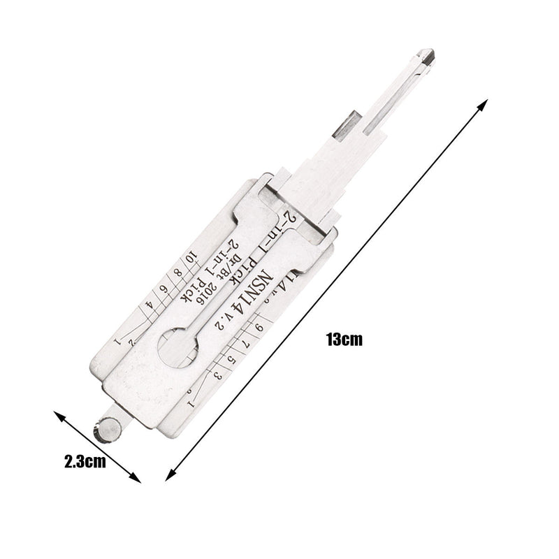 NSN14 Dr/Bt 2 in 1 Car Door Lock Picks Decoder Unlock Tool Locksmith Tools - LOCKPICKWEB