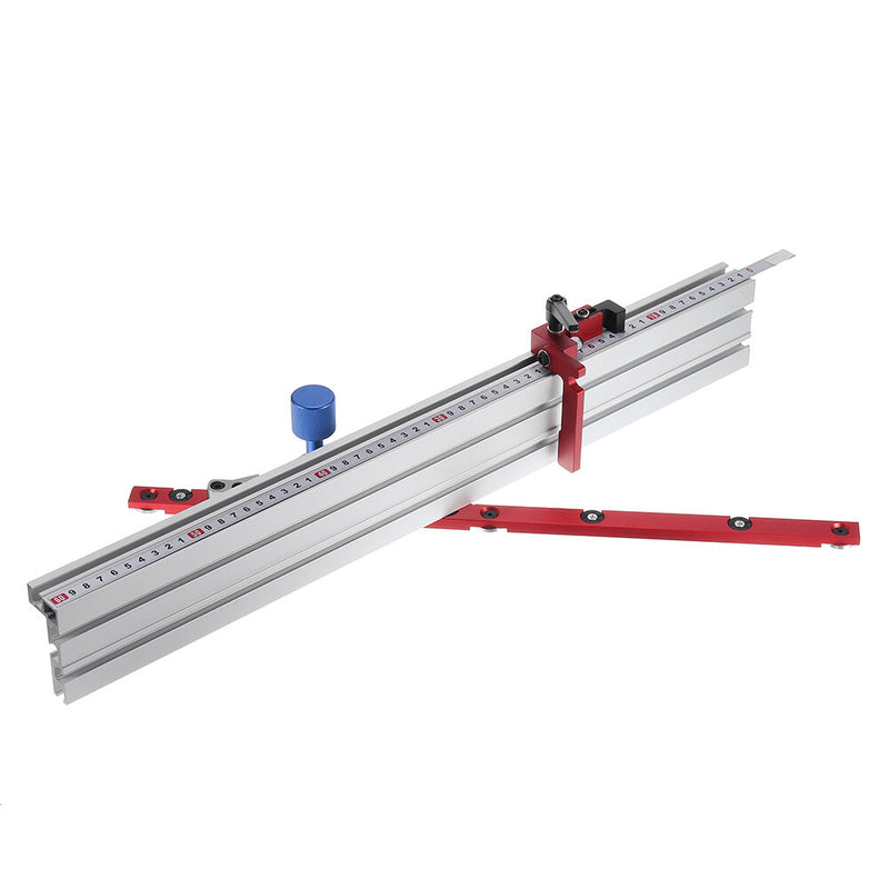 Woodworking 450mm 0-90 Degree Angle Miter Gauge System with 600/800mm Aluminum Alloy Fence and Stop Sawing Assembly Ruler for Table Saw Router Table Miter Saw