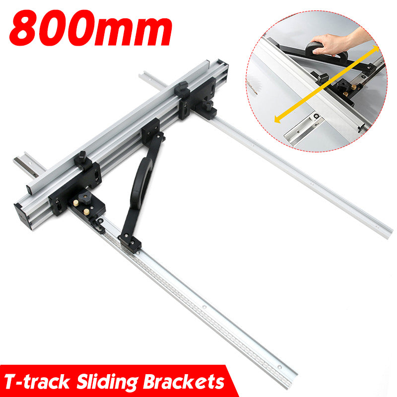800mm Miter Track T-track Sliding Brackets for Electric Circular Saw Engraving machine for Woodworking workbench DIY tools