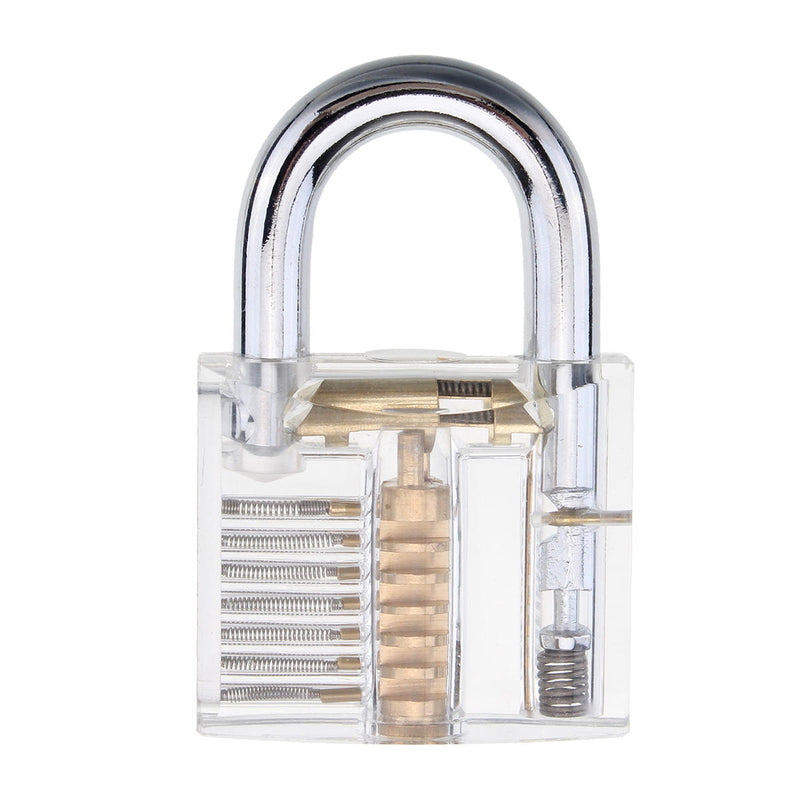 24Pcs Lock Picks Training Tool Transparent Practice Padlock Set Locksmith Tool With Two Padlock - LOCKPICKWEB