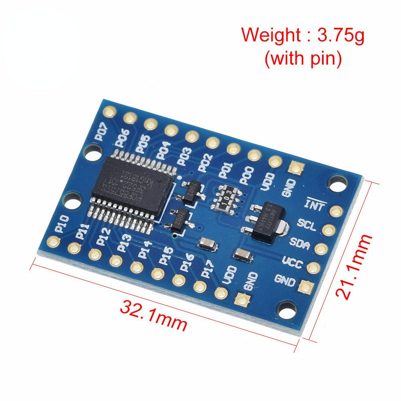 PCF8575 IO Expander Module I2C To 16IO Integrated Circuits for Arduino