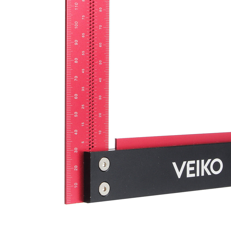VEIKO Signature Precision Square 300mm Guaranteed T Speed Measurements Ruler for Measuring and Marking Woodworking Carpenters Aluminum Alloy Framing Professional Carpentry Use - LOCKPICKWEB