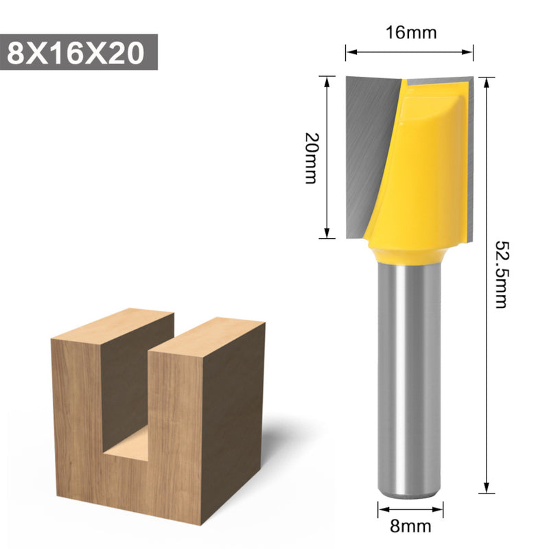 Drillpro 8mm Shank Cleaning bottom Engraving Bit CNC Wood Solid Carbide Router Bit Milling Cutter Tungsten Steel Wood Tool Woodworking Router