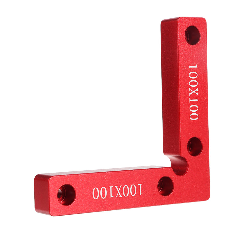 2Pcs Aluminium Alloy 90 Degree 100x100mm Precision Clamping Square Woodworking Machinist Square Positioning Right Angle Clamping Measure
