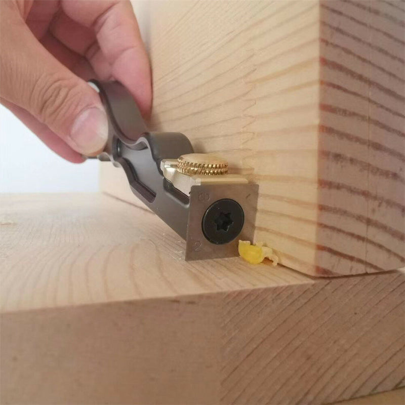 HONGDUI 2 In 1 Mini Wood Carbide Insert Scraper Glue Scraper Removal Aluminum Alloy Handle Woodworking Tool - LOCKPICKWEB