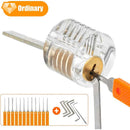 17 Piece Lock Pick Set with 4 Transparent Training Locks