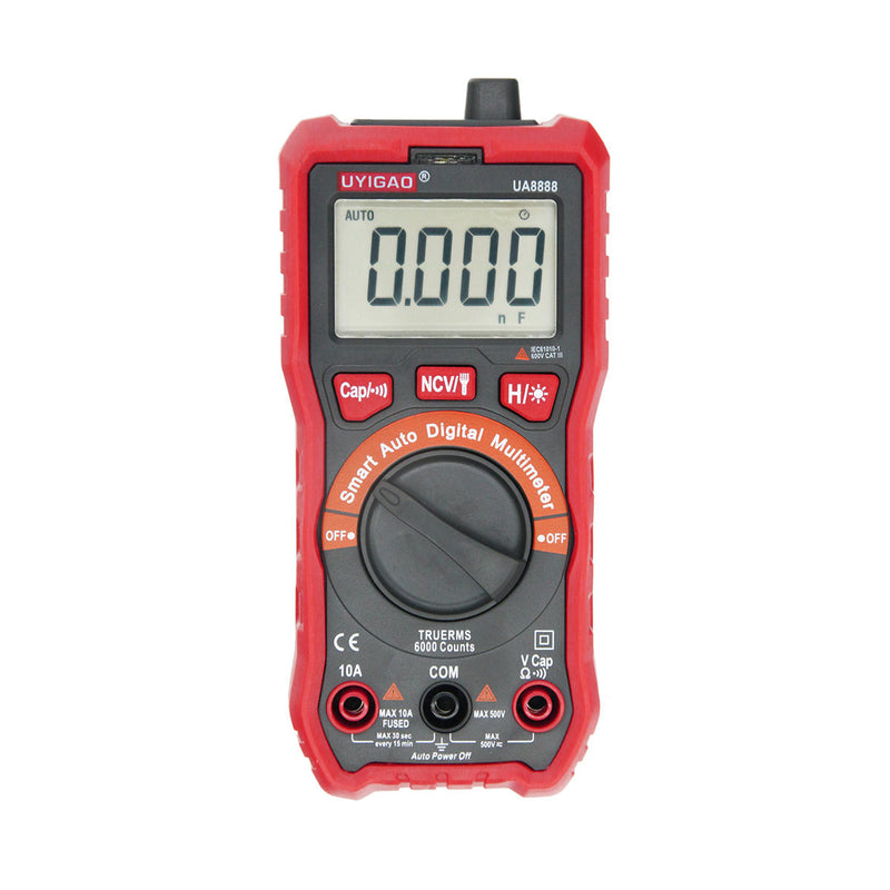 UNICAO UA888 Digital Auto Meters Multimeter Handheld Tester AC/DC/Resistanc/NCV