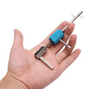 Civil Lock Quick Forced Open Lock Picks Locksmith Tool Silver + Blue - LOCKPICKWEB