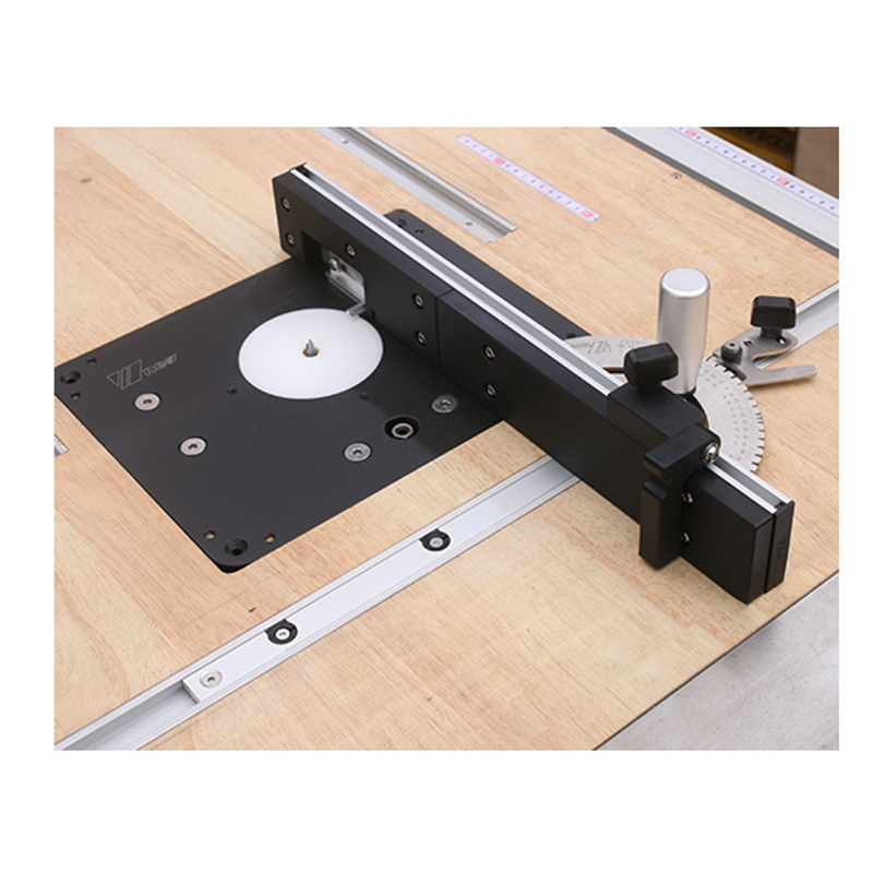 Drillpro 30x60x450mm Aluminum Box Joint Jig with Stop Set For Miter Gauge Woodworking Tool
