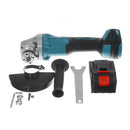 Drillpro 125mm Blue+Black Brushless Angle Grinder Rechargeable Adjustable Speed Angle Grinder with Battery