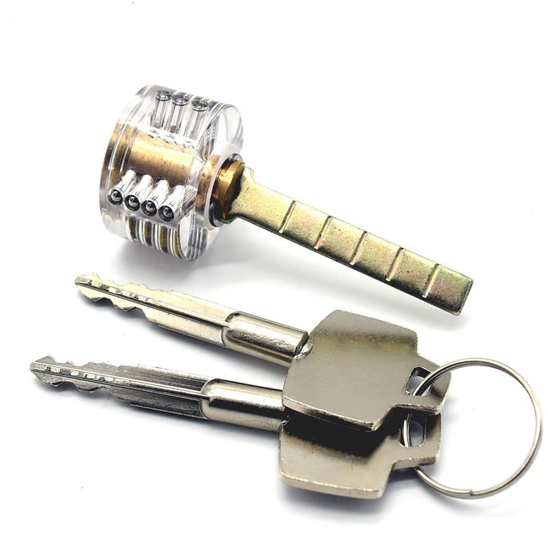 4pcs/set Cutaway Lock Transparent Training Skill Professional Visable Practice Padlock Lock Pick For Locksmith Tools - LOCKPICKWEB