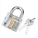 4pcs/set Cutaway Lock Transparent Training Skill Professional Visable Practice Padlock Lock Pick For Locksmith Tools - LOCKPICKWEB