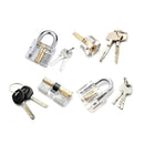4pcs/set Cutaway Lock Transparent Training Skill Professional Visable Practice Padlock Lock Pick For Locksmith Tools - LOCKPICKWEB