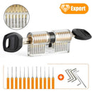 17 Piece Lock Pick Set with 4 Transparent Training Locks