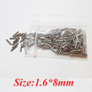 500pcs KD Flip Key Blade Split Pin Stainless Steel with Wave Teeth