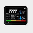 5 In 1 Portable CO2 Detector Air Quality Detector Intelligent Air Detector Temperature and Humidity Sensor Tester Carbon Dioxide Monitor TVOC Formaldehyde Detection HCHO Detector