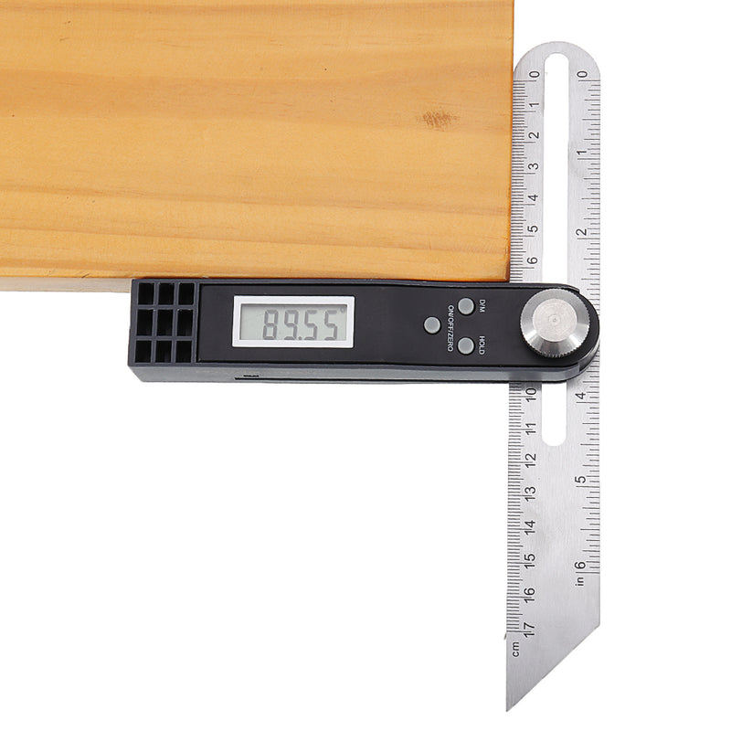 Drillpro 360° LCD Digital Sliding T Bevel Gauge Angle Finder T Digital Protractor Angle Ruler