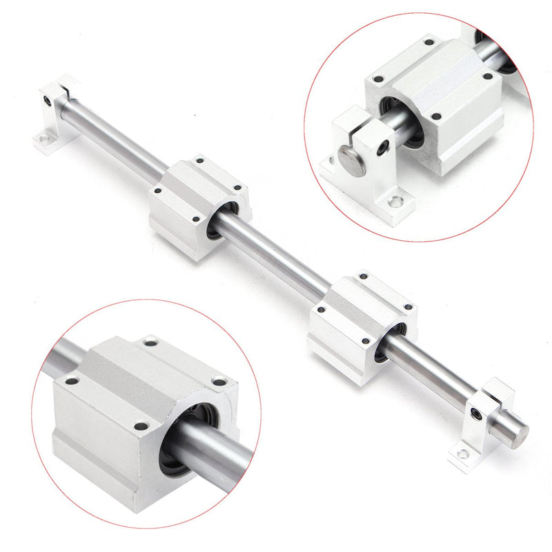 Machifit 16mm X 1000mm Linear Rail Shaft with Bearing Block and Guide Support for CNC Parts