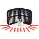 15pcs Stainless Steel Locksmith Lock Picking Tools Set with Clear Cutaway Practice Learning Padlock