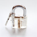 Training Lock Cutaway Practice Padlock+12 Pcs Manganese Stainless Steel Locksmith Crochet Hook - LOCKPICKWEB