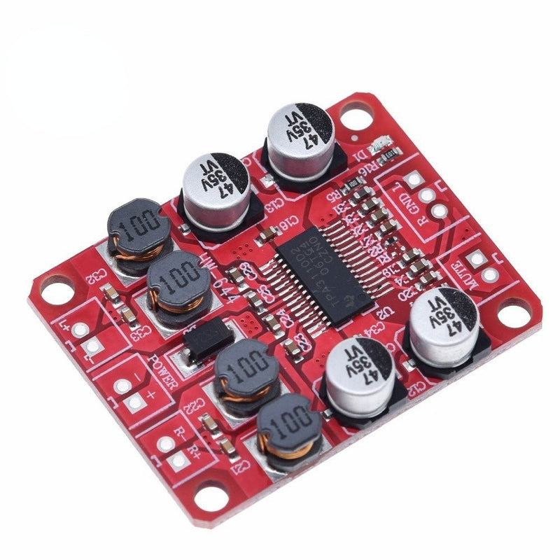 TPA3110 Digital Power Amplifier Module 2x15W Dual Channel Stereo DIY Speaker Amplifier Electronics Design PCB DC 12V Red