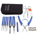 19Pcs Lock Broken Extractor Remove Key Removal Hooks Needle Locksmith Tool Kit Lock Pick Set Padlock Practice Lock with Locksmith Tools for Lock Pick - LOCKPICKWEB