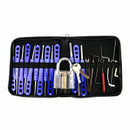 20-in-1 Lock Pick Tool Padlock Picks Door Lock Opener Locksmith Tool Set +Transparent Visible Cutaway Padlock Locksmith Practice Training Lock - LOCKPICKWEB