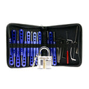 20-in-1 Lock Pick Tool Padlock Picks Door Lock Opener Locksmith Tool Set +Transparent Visible Cutaway Padlock Locksmith Practice Training Lock - LOCKPICKWEB