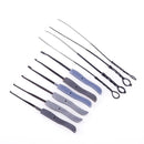 Durable Broken Key Extractor Set Lock Pick Locksmith Tool(6* Hooks + 4* Needles) - LOCKPICKWEB