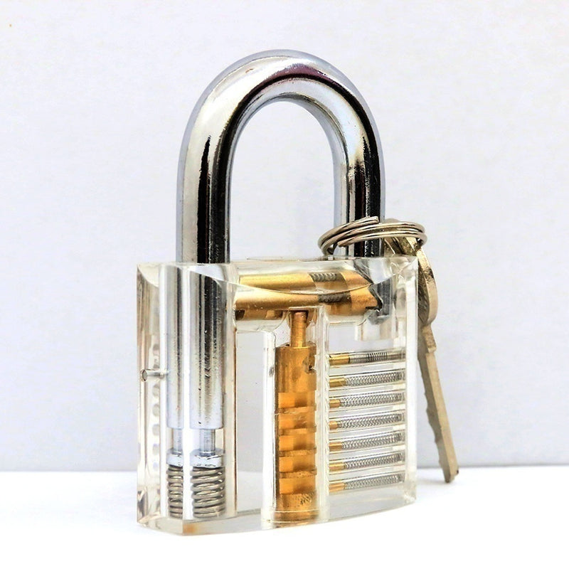Transparent lock training skill professional visable practice padlocks lock pick for locksmith 6