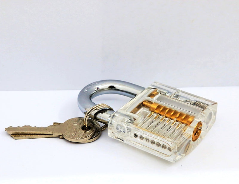 Transparent lock training skill professional visable practice padlocks lock pick for locksmith 5