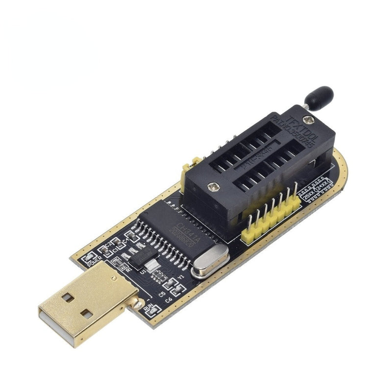CH341A 24 25 Series EEPROM Flash BIOS USB Programmer Module + SOIC8 SOP8 Test Clip for EEPROM 93CXX / 25CXX / 24CXX