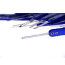 7Pins transparent Practice Padlock Lock 30pcs Lock Picks Tools Set Locksmith Tools - LOCKPICKWEB