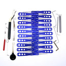 7Pins transparent Practice Padlock Lock 30pcs Lock Picks Tools Set Locksmith Tools - LOCKPICKWEB