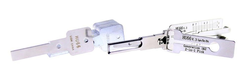 Lishi 2 in 1 HU66 v.3 Lock Pick and Decoder Lock Pick Auto Locksmith Tools