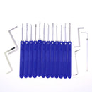 Multi-Tool Set Padlock for Beginners Locksmith Kit Unlocking Tool Blue Locks set 12 pieces +5 pins +1 padlock - LOCKPICKWEB