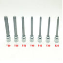 3 /8 Inch 7 Piece Drive Extra Long Torx Bit Socket Nuts Set for Auto/Car Repair and Home Use